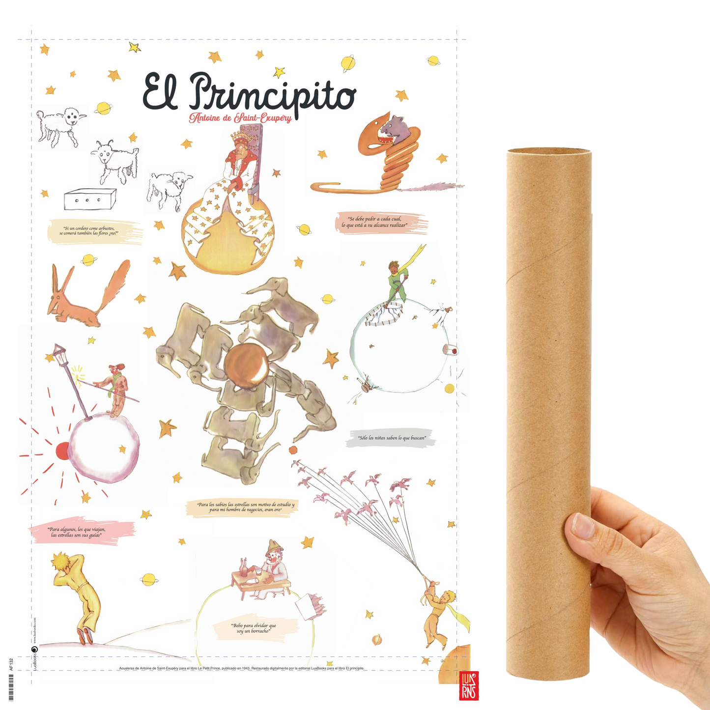 Elefantes de El Principito - Print 30x45cm