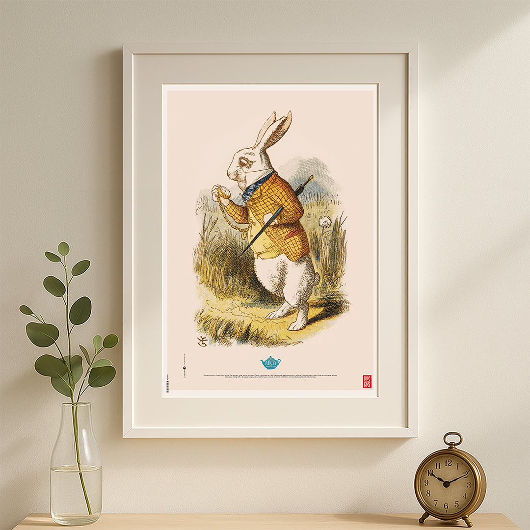 Conejo de Alicia en el País de las Maravillas - Print 30x45cm