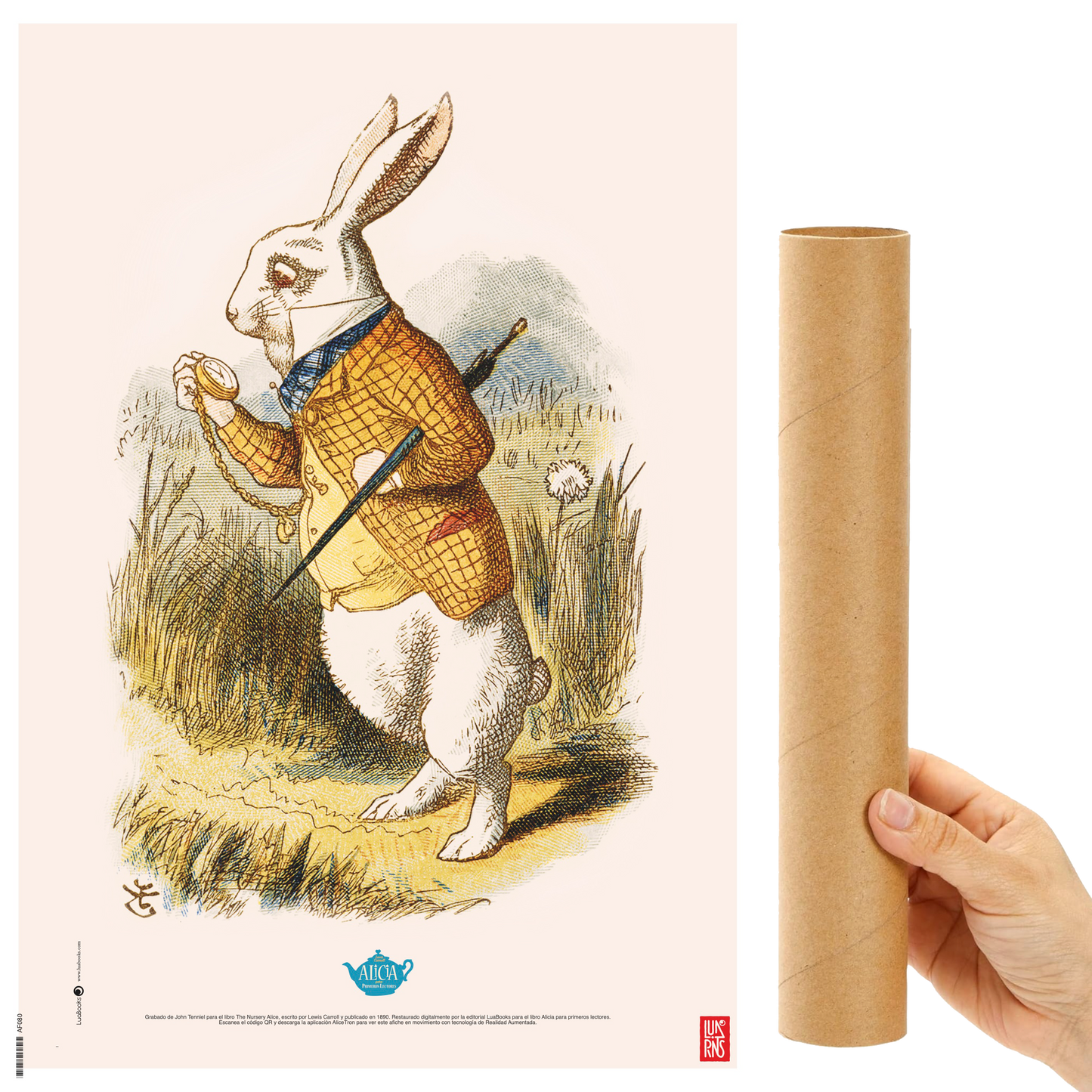 Conejo de Alicia en el País de las Maravillas - Print 30x45cm
