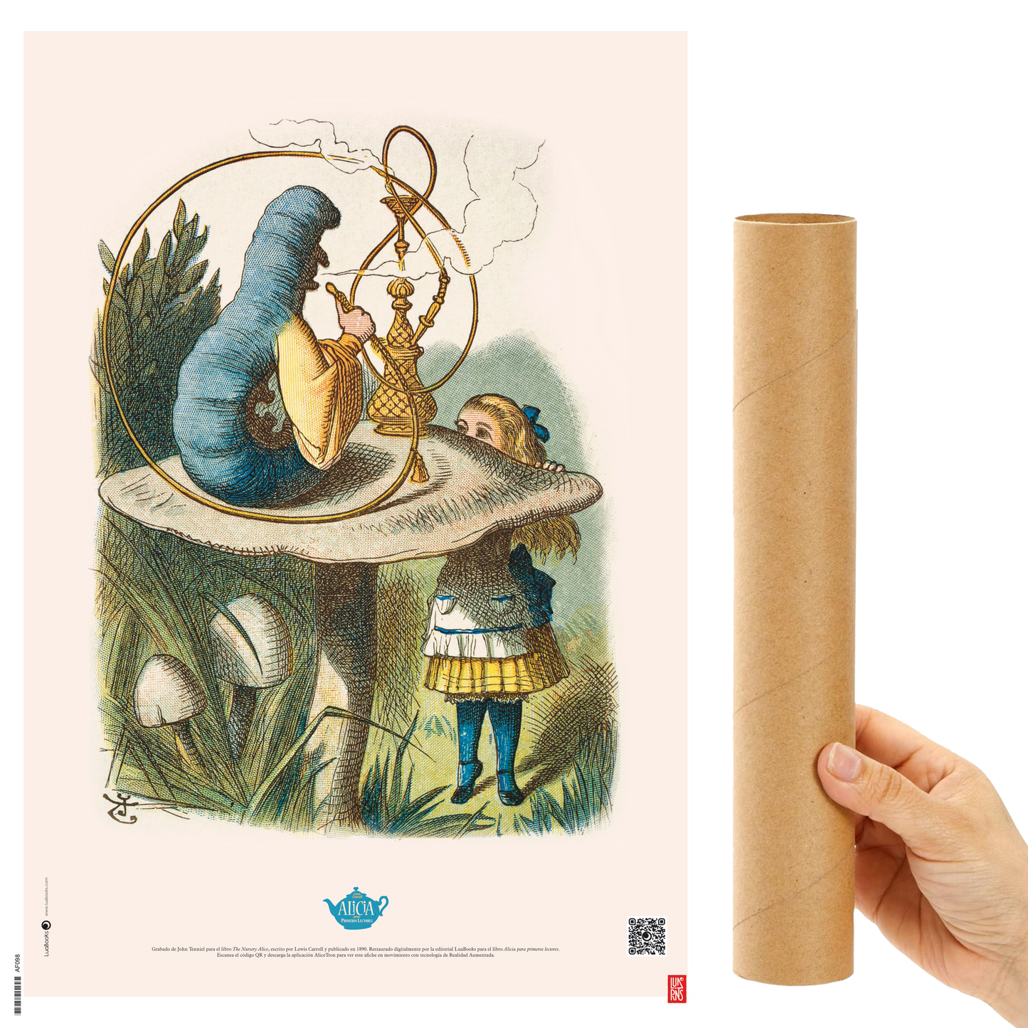 Oruga de Alicia en el País de las Maravillas - Print 30x45cm