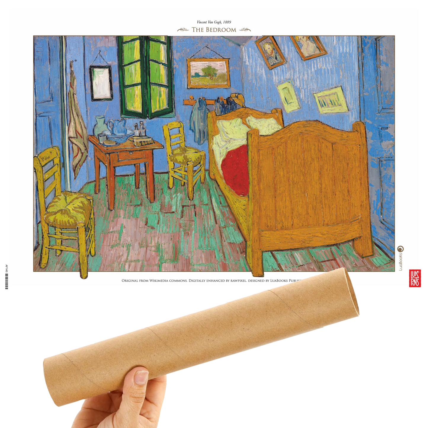 El dormitorio en Arlés II - Vincent van Gogh - Print 30x45cm