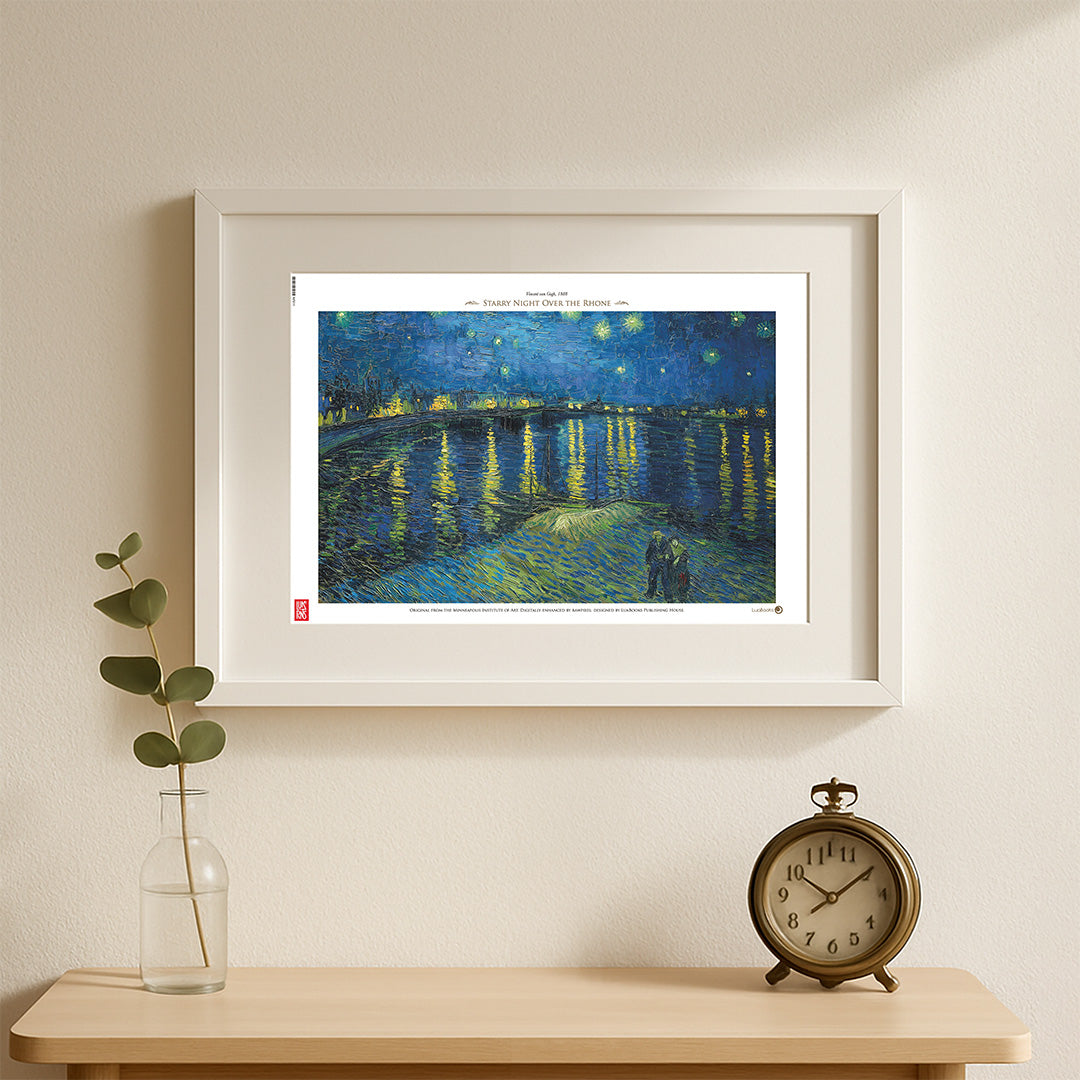 Noche estrellada sobre el Ródano de Vincent van Gogh - Print 30x45cm