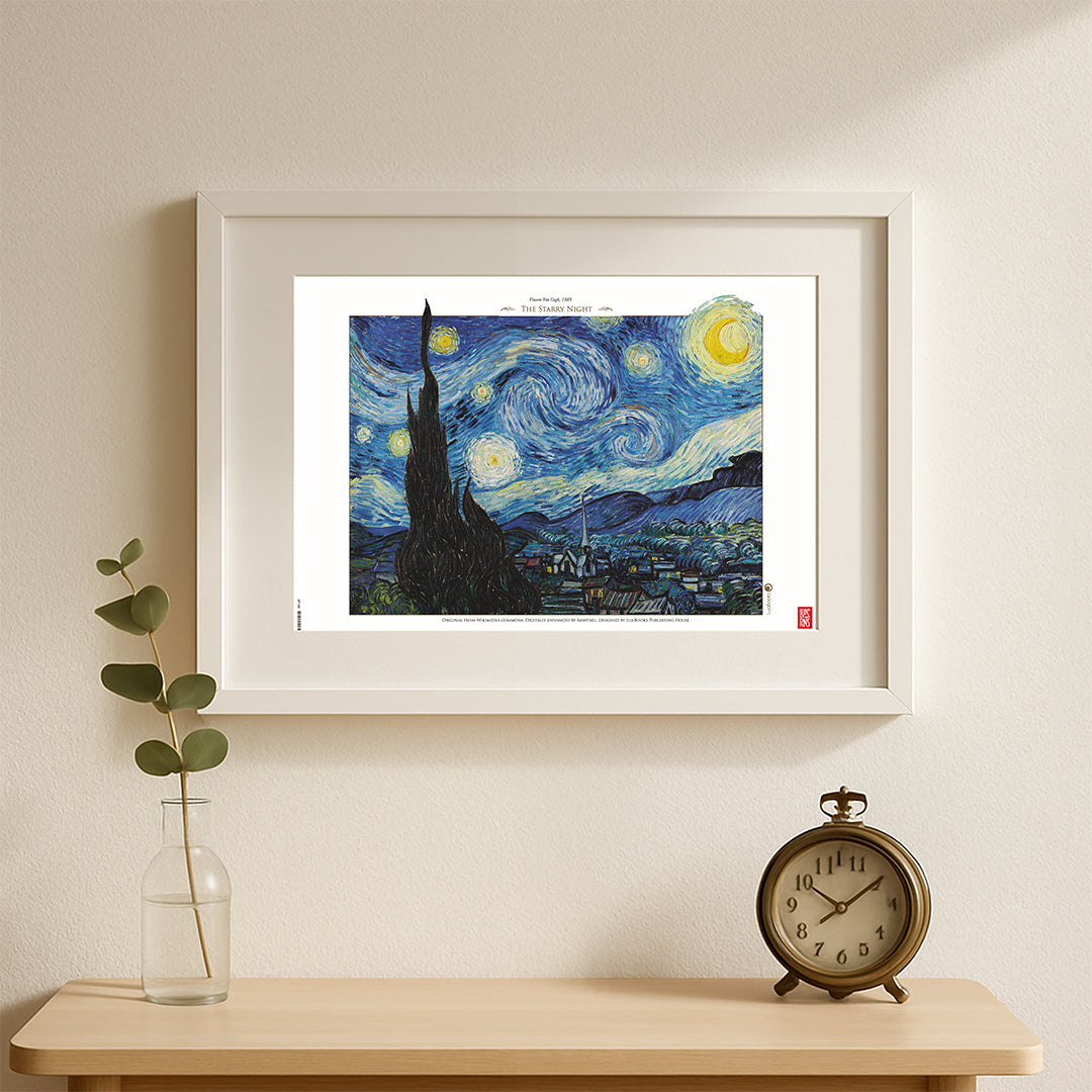 La noche estrellada de Vincent van Gogh - Print 30x45cm