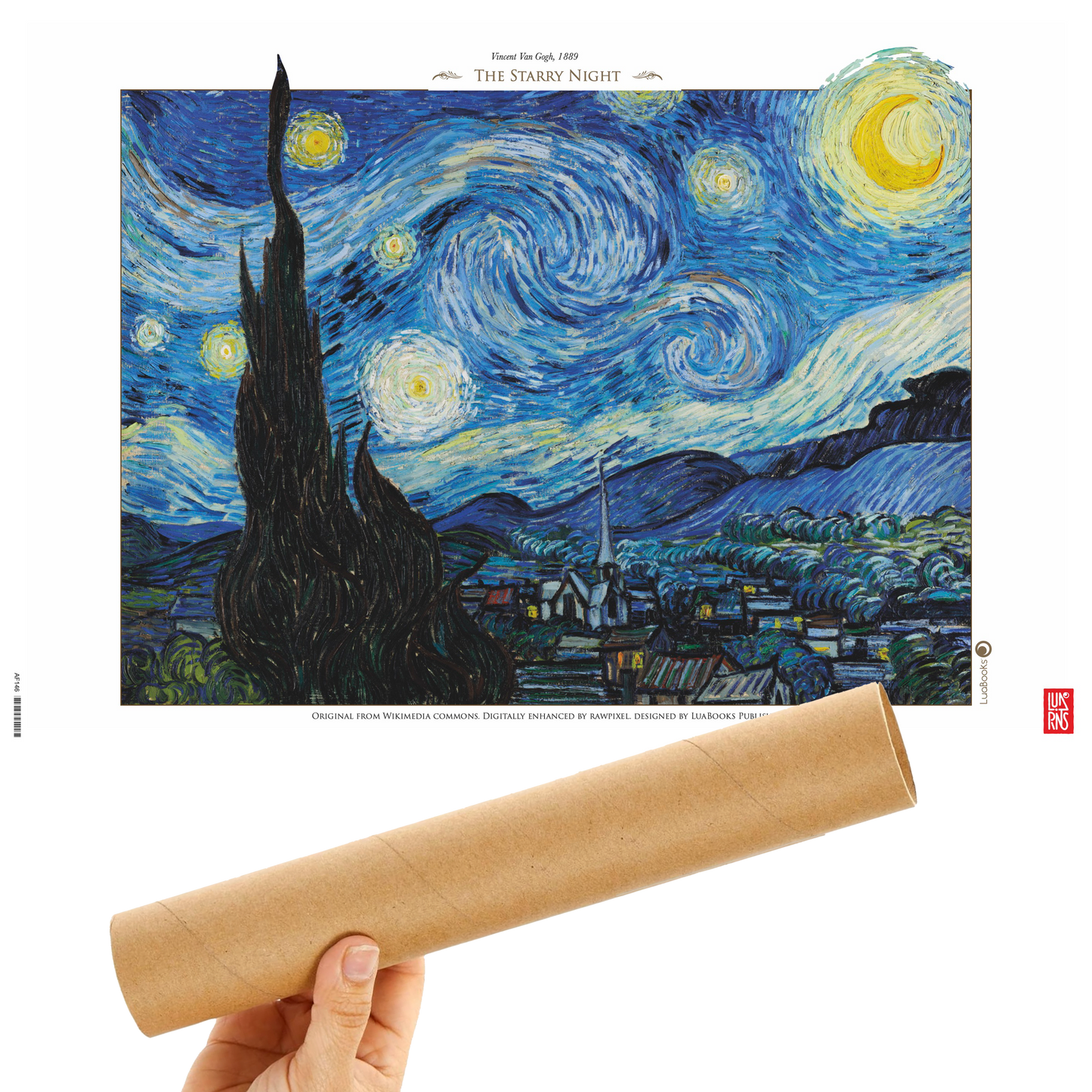 La noche estrellada de Vincent van Gogh - Print 30x45cm
