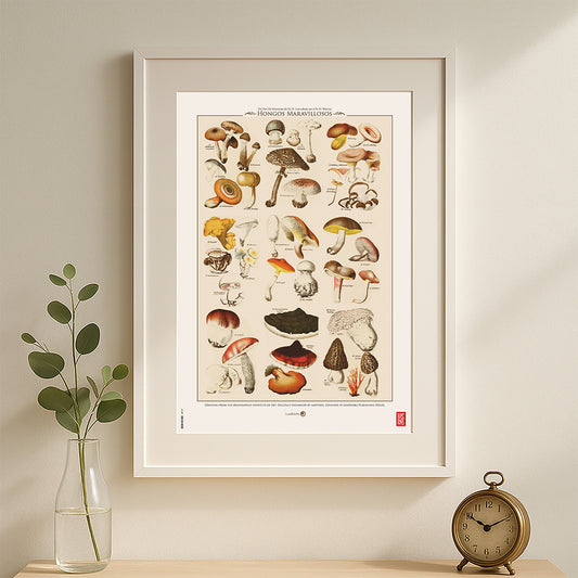 Hongos Maravillosos de Dr H Lenz - Print 30x45cm