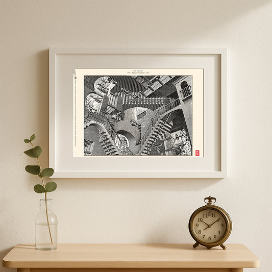 Relatividad de Escher- Print 30x45cm