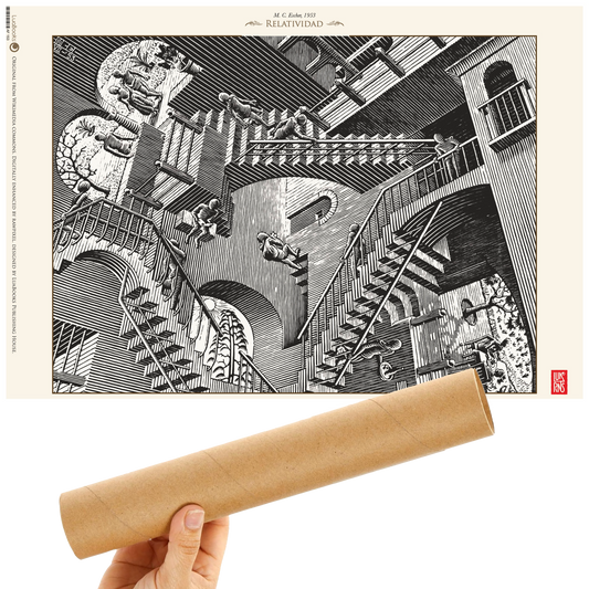 Relatividad de Escher- Print 30x45cm