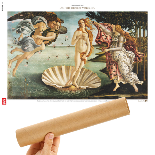 El Nacimiento de Venus de Sandro Botticelli- Print 30x45cm