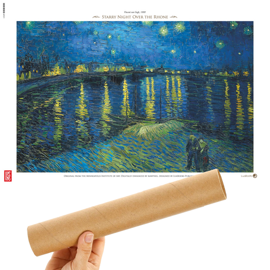 Noche estrellada sobre el Ródano de Vincent van Gogh - Print 30x45cm