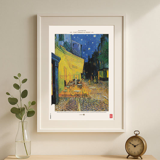 Terraza de café por la noche de Vincent van Gogh - Print 30x45cm